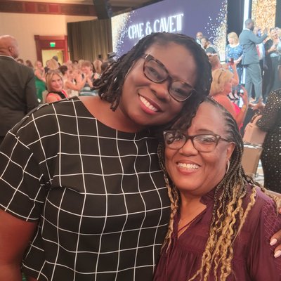 Regina Baker-Chenier with April Lewis