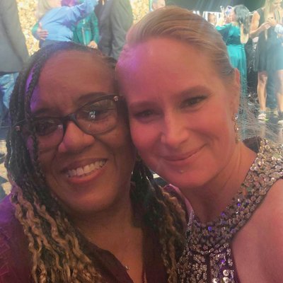 Regina Baker-Chenier with Crystal Freie