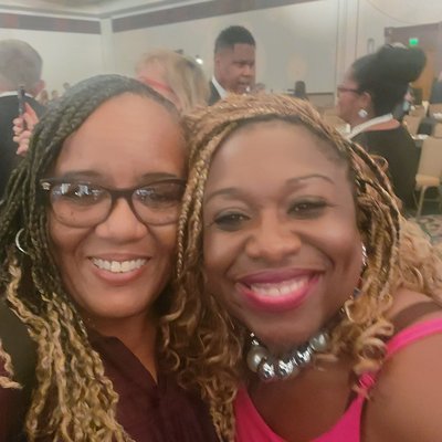 Regina Baker-Chenier with Quinn Conyers
